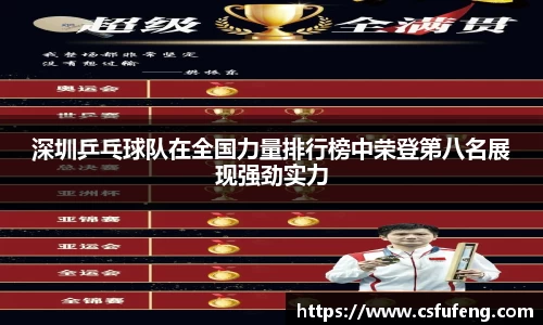 深圳乒乓球队在全国力量排行榜中荣登第八名展现强劲实力